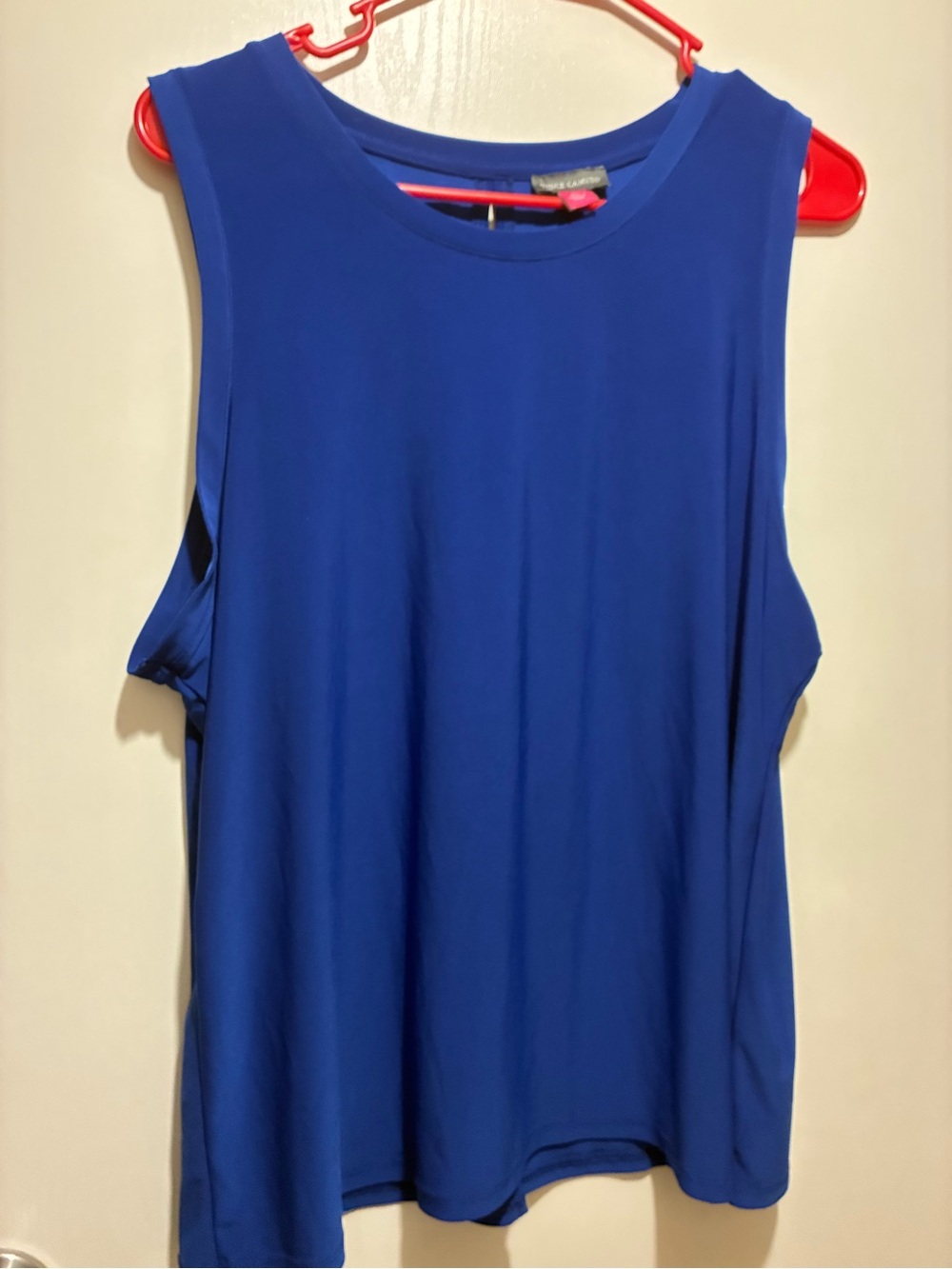 Vince Camuto Sleeveless Crewneck Tank in Royal Blue